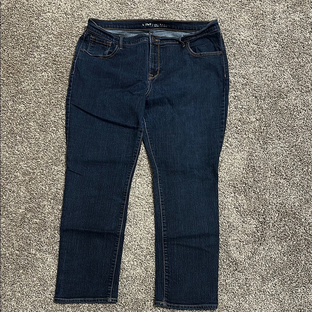Dark Blue Denim Jeans